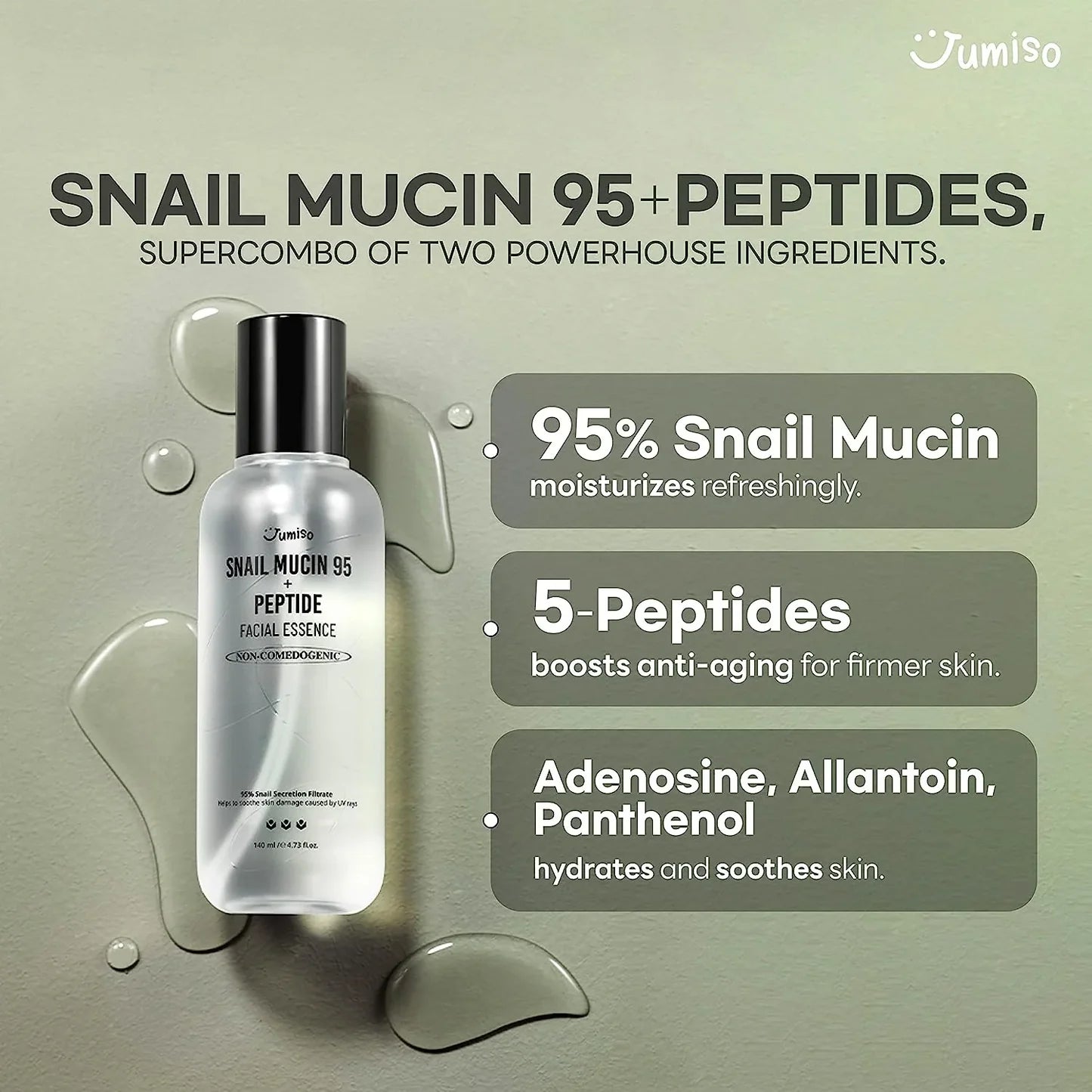 JUMISO - Snail Mucin 95 + Peptide Facial Essence