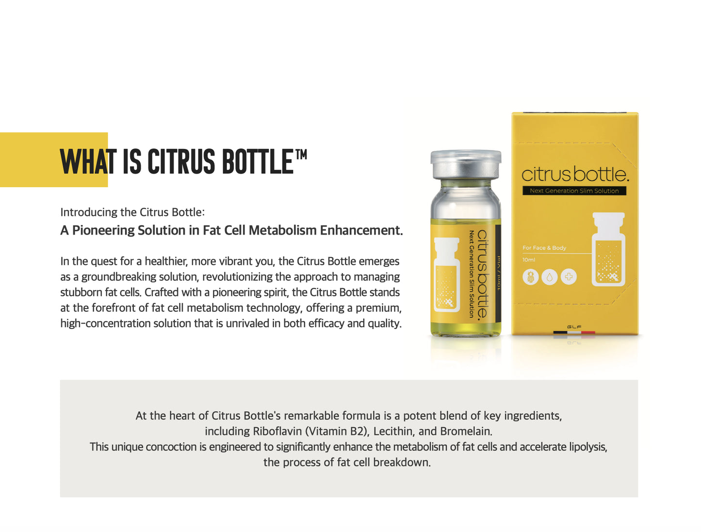 Citrus Bottle – Lipolysis Solution