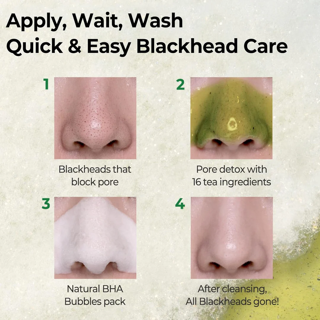 SOME BY MI Bye Bye Blackhead 30 Days Miracle Green Tea Tox Bubble Cleanser [120g]