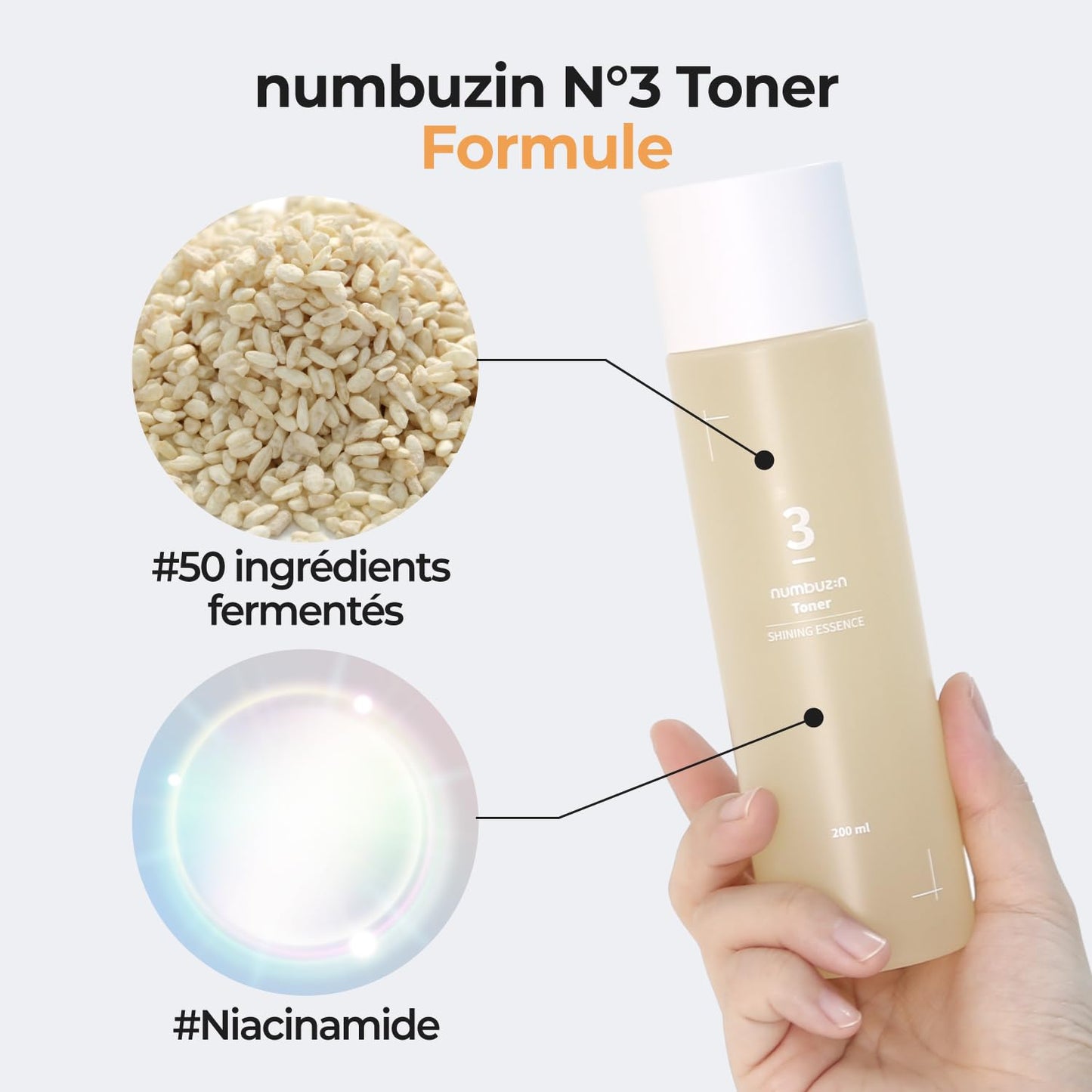 Numbuzin No. 3 Super Glowing Essence Toner [200ml]