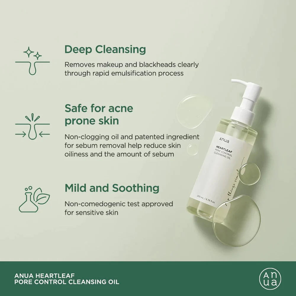 Anua - Heartleaf Pore Control Cleansing Oil  [200ml]