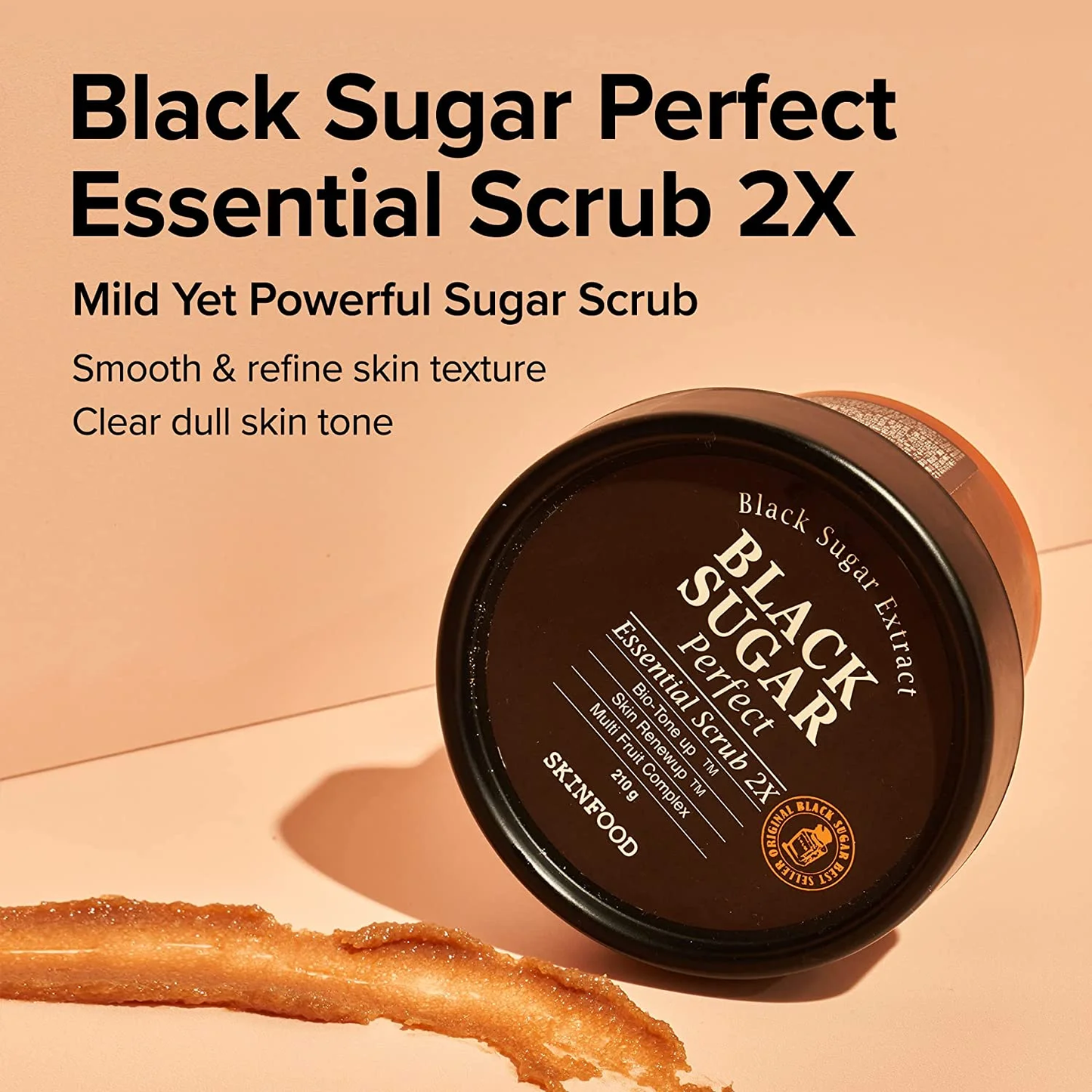 SKINFOOD - Black Sugar Perfect Essential Scrub 2X [210g]