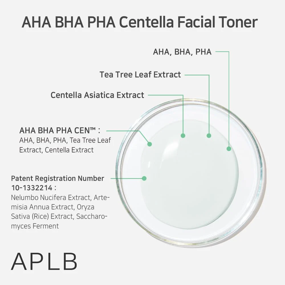 APLB - AHA BHA PHA Centella Facial Toner [160ml]